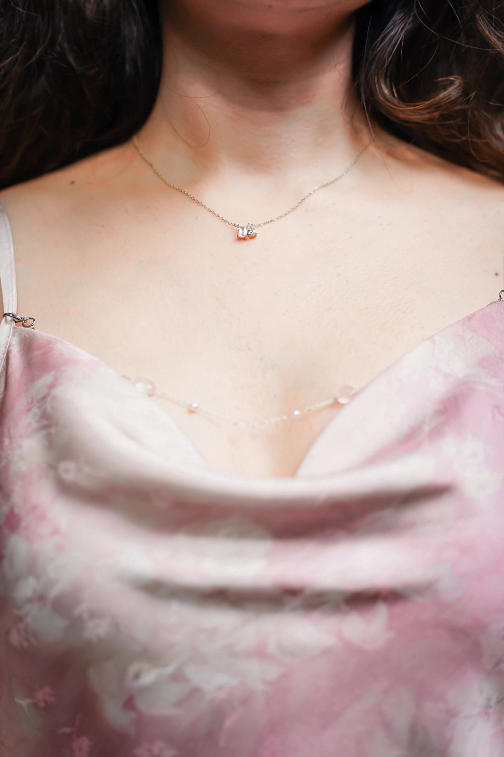 Rosé Mist Satin Dress